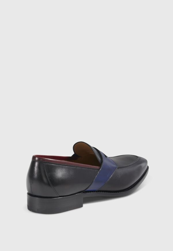 Paul Stuart Georgetown Leather Penny Black | NZ_PAUL69840