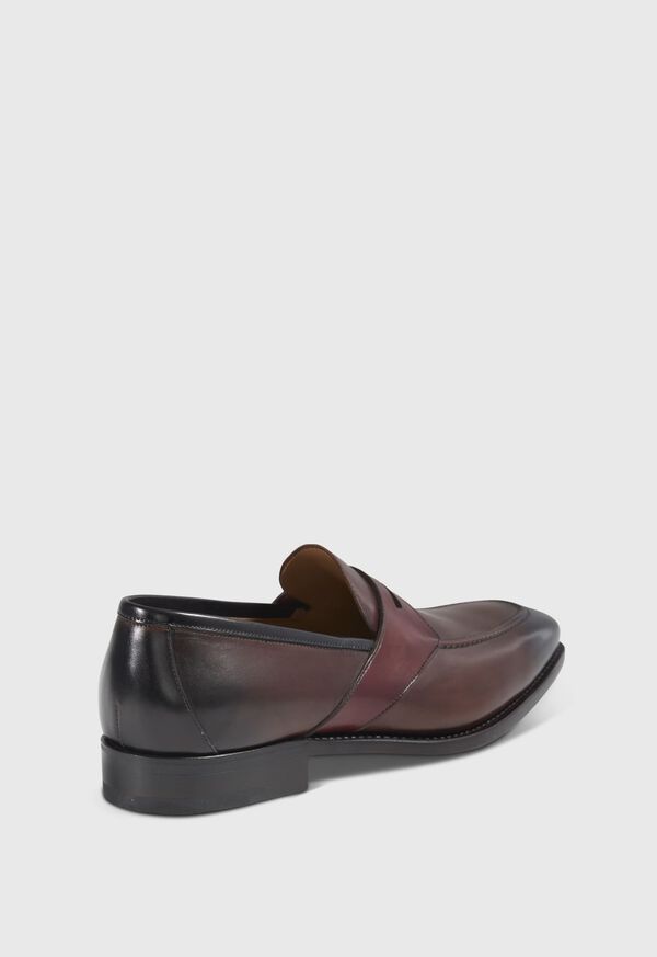 Paul Stuart Georgetown Leather Penny Dark Brown | NZ_PAUL91735