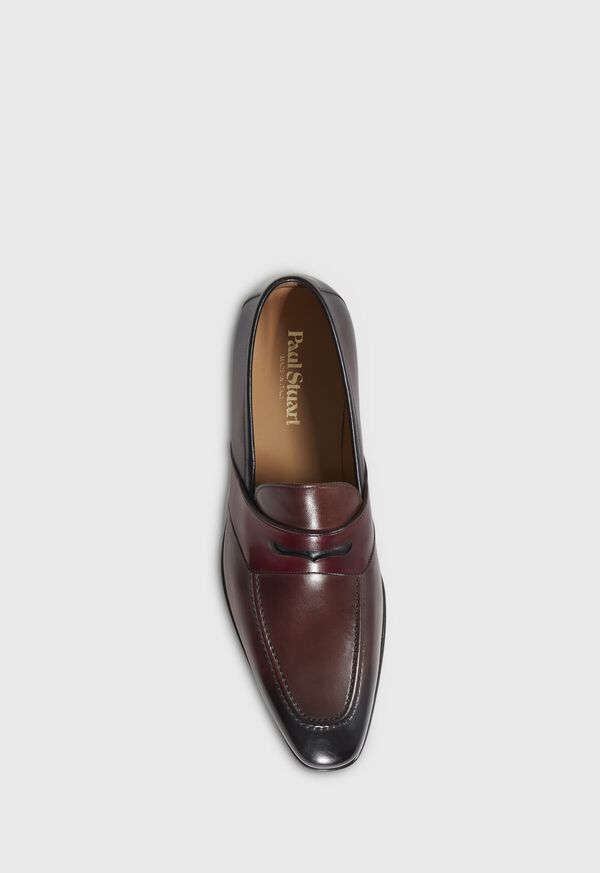 Paul Stuart Georgetown Leather Penny Dark Brown | NZ_PAUL91735