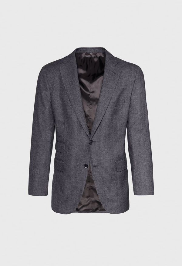 Paul Stuart Grey Micro Weave Super 180s Wool Grey | NZ_PAUL51548