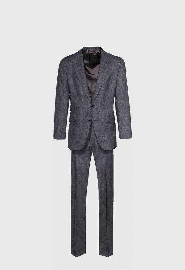 Paul Stuart Grey Micro Weave Super 180s Wool Grey | NZ_PAUL51548