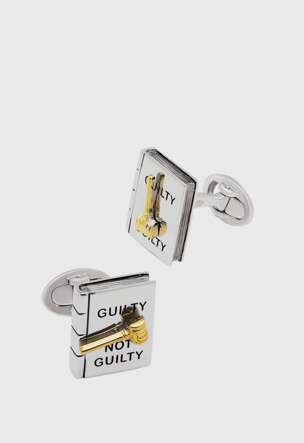 Paul Stuart Guilty/Not Guilty Cufflinks Silver | NZ_PAUL57279