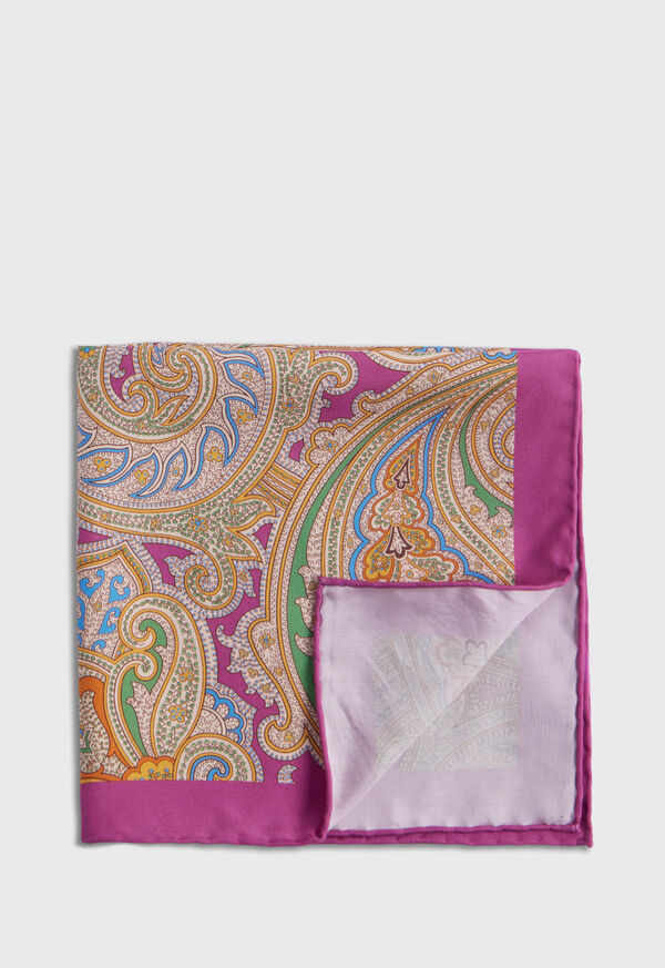 Paul Stuart Habotai Silk Summer Paisley Multicolor | NZ_PAUL60599