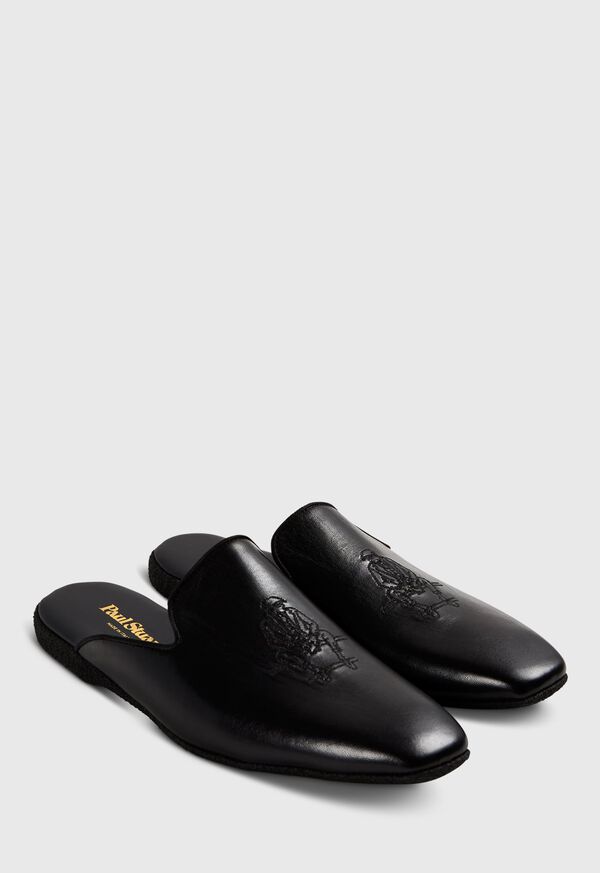 Paul Stuart Hamilton II Leather Slip-On Black | NZ_PAUL43589