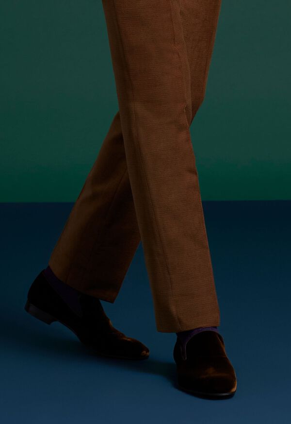 Paul Stuart Harrier Velvet Formal Brown | NZ_PAUL64702