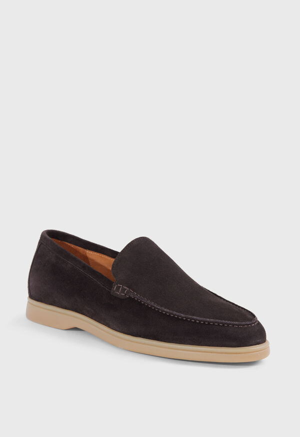 Paul Stuart Harvey Suede Venetian Dark Brown | NZ_PAUL23855