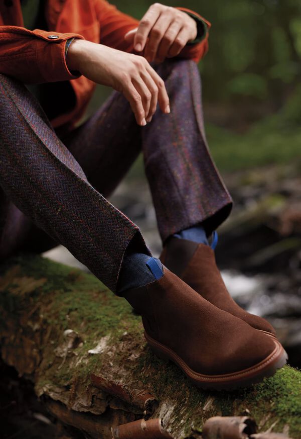 Paul Stuart Hastings Suede Low Chelsea Brown | NZ_PAUL96230
