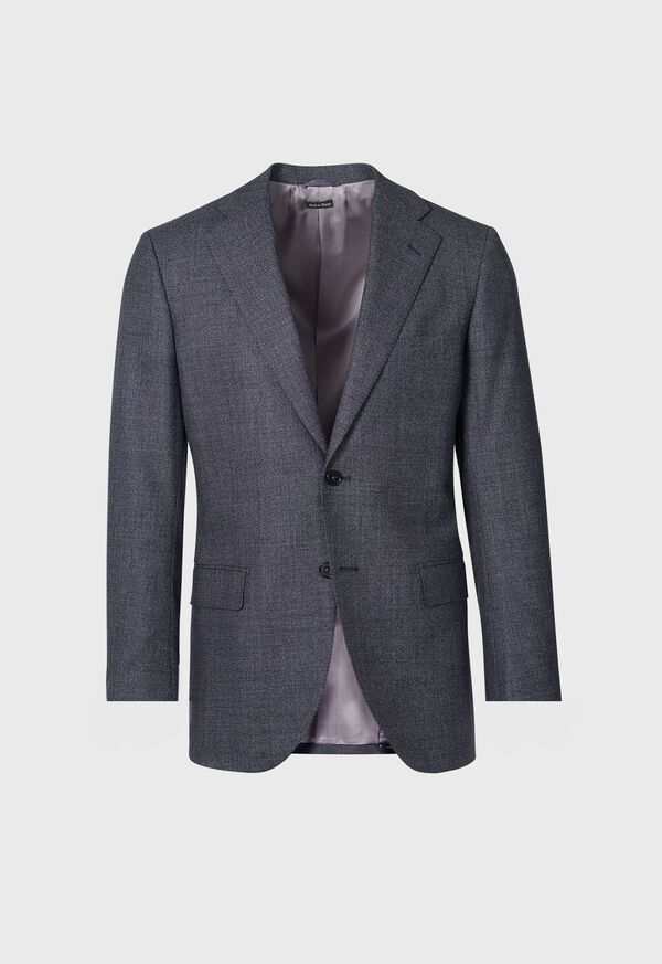 Paul Stuart Heather Nailhead Wool Andrew Grey | NZ_PAUL26148