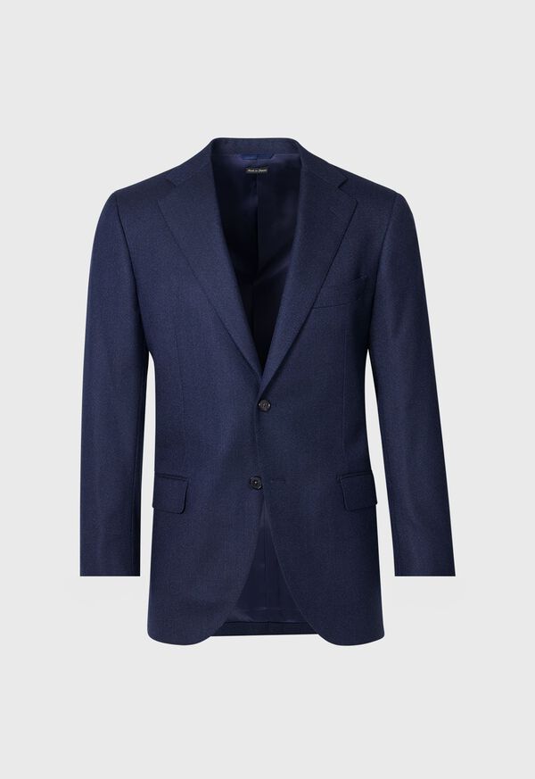 Paul Stuart Heather Textured Wool Navy | NZ_PAUL17299