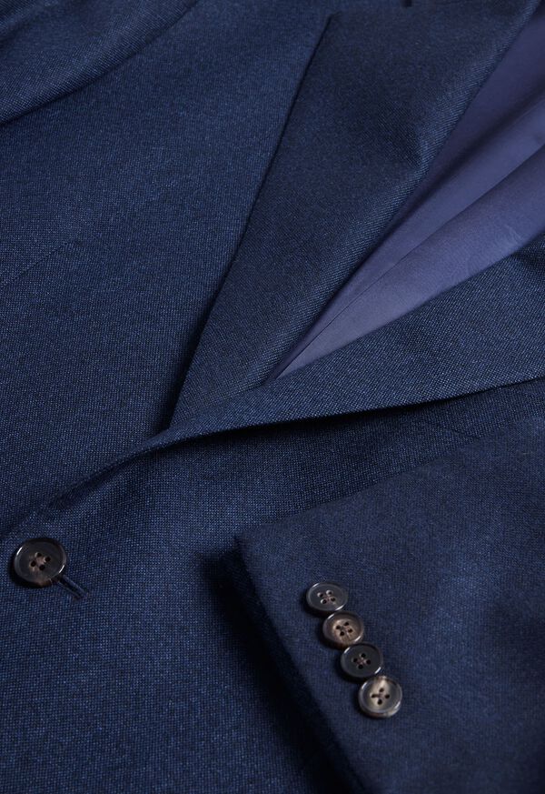 Paul Stuart Heather Textured Wool Navy | NZ_PAUL17299