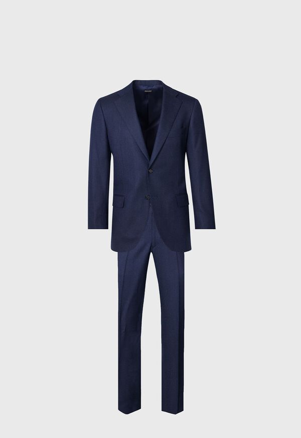 Paul Stuart Heather Textured Wool Navy | NZ_PAUL17299