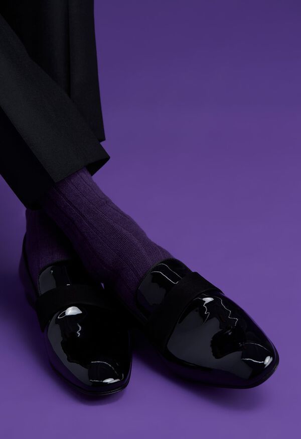 Paul Stuart Heron Patent Leather Formal Slip-On Black | NZ_PAUL31312
