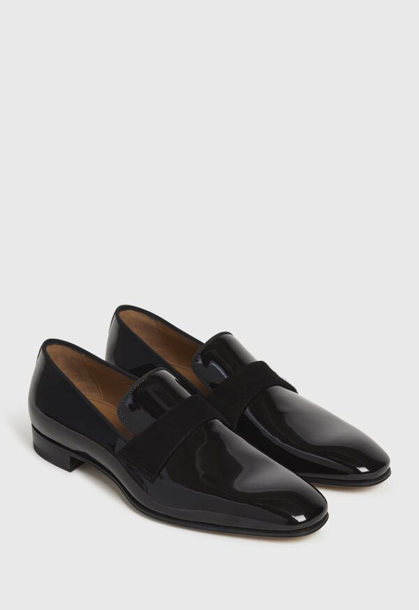 Paul Stuart Heron Patent Leather Formal Slip-On Black | NZ_PAUL31312