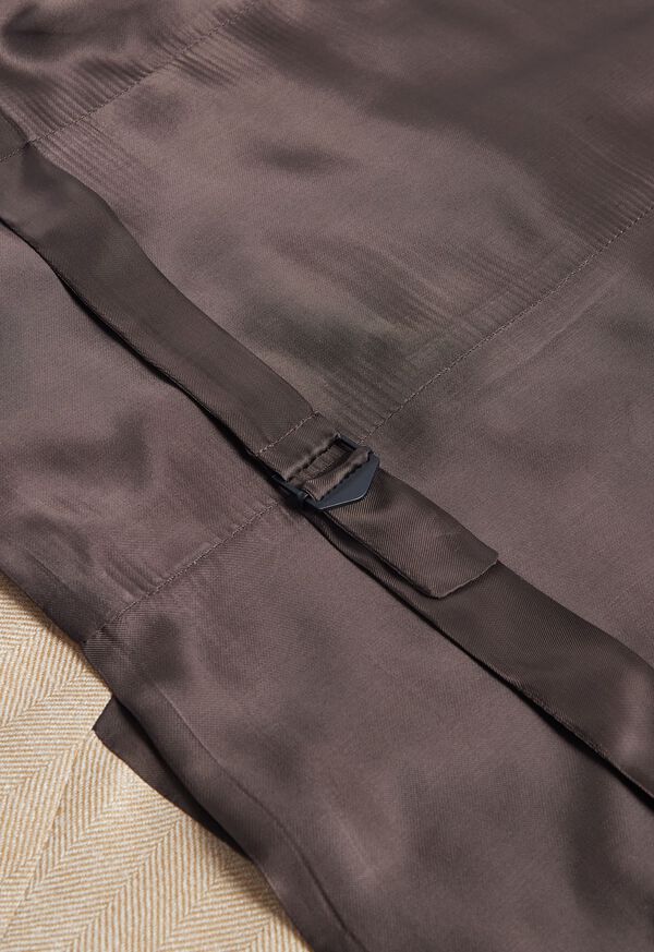 Paul Stuart Herringbone Tailored Vest Brown | NZ_PAUL56864