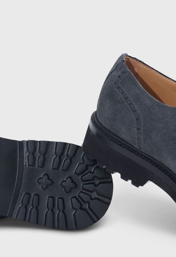 Paul Stuart Homer Suede Wing Tip Grey | NZ_PAUL42415