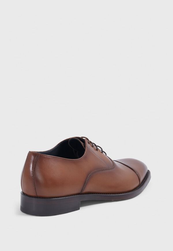 Paul Stuart Houston Leather Cap Toe Brown | NZ_PAUL28254
