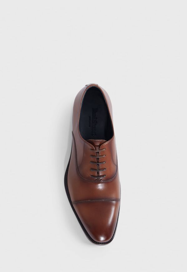 Paul Stuart Houston Leather Cap Toe Brown | NZ_PAUL28254