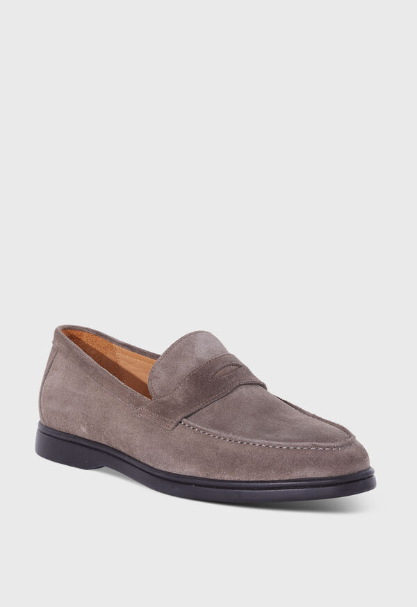 Paul Stuart Hugo Suede Penny Brown | NZ_PAUL36219