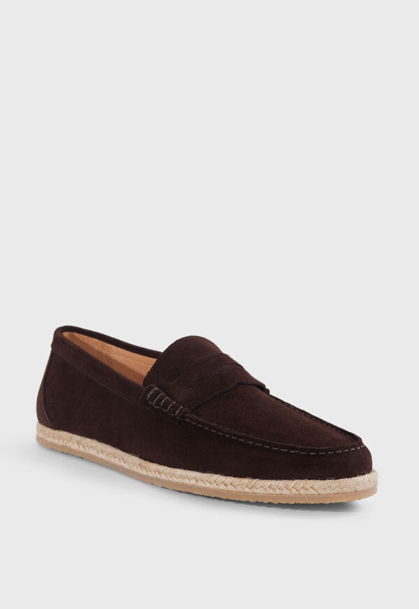 Paul Stuart Huxley Suede Penny Brown | NZ_PAUL35057