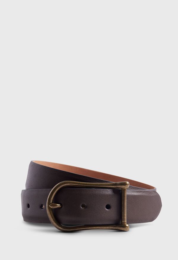 Paul Stuart Leather with Brass Brown | NZ_PAUL20938