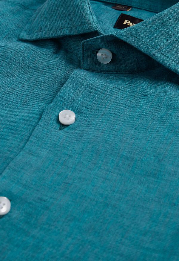Paul Stuart Linen Dark Green | NZ_PAUL80290