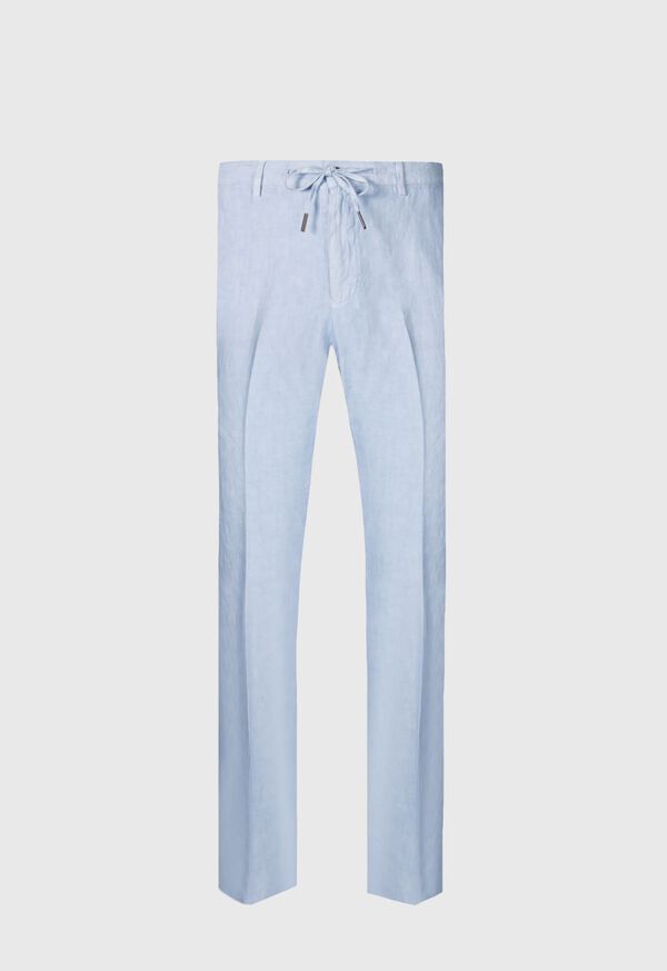 Paul Stuart Linen Drawstring Light Blue | NZ_PAUL47129