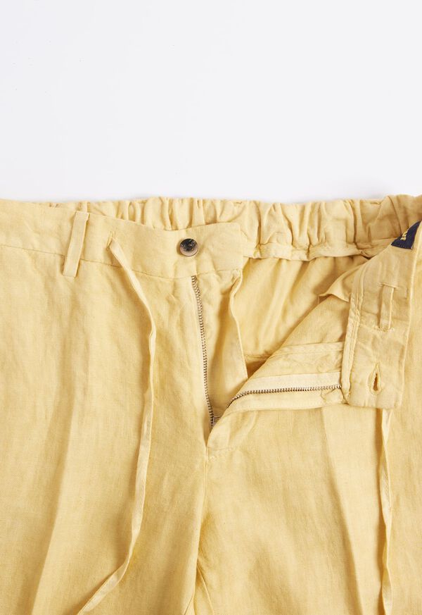 Paul Stuart Linen Drawstring Yellow | NZ_PAUL41760