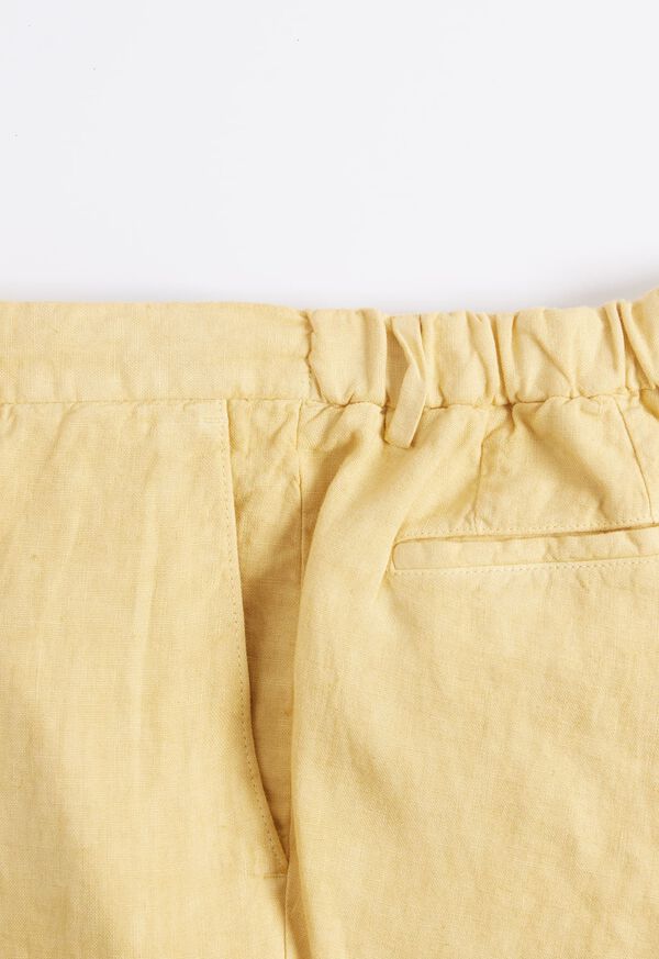 Paul Stuart Linen Drawstring Yellow | NZ_PAUL41760