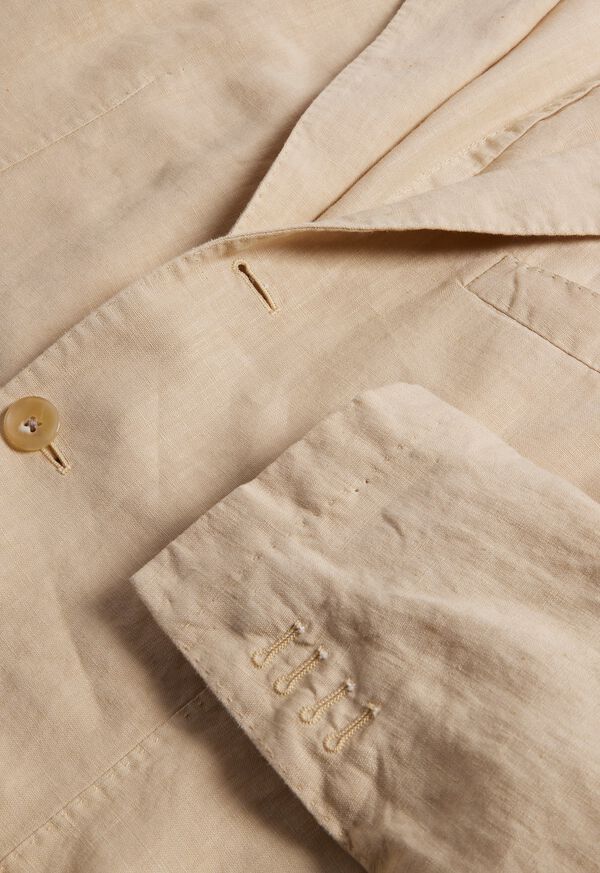 Paul Stuart Linen Garment Dyed Brown | NZ_PAUL79461