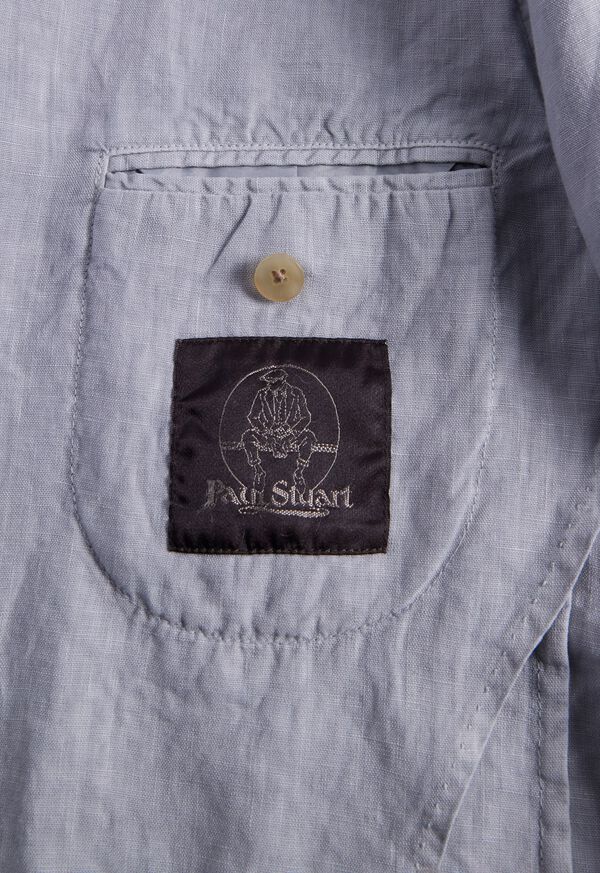Paul Stuart Linen Garment Dyed Silver | NZ_PAUL60429