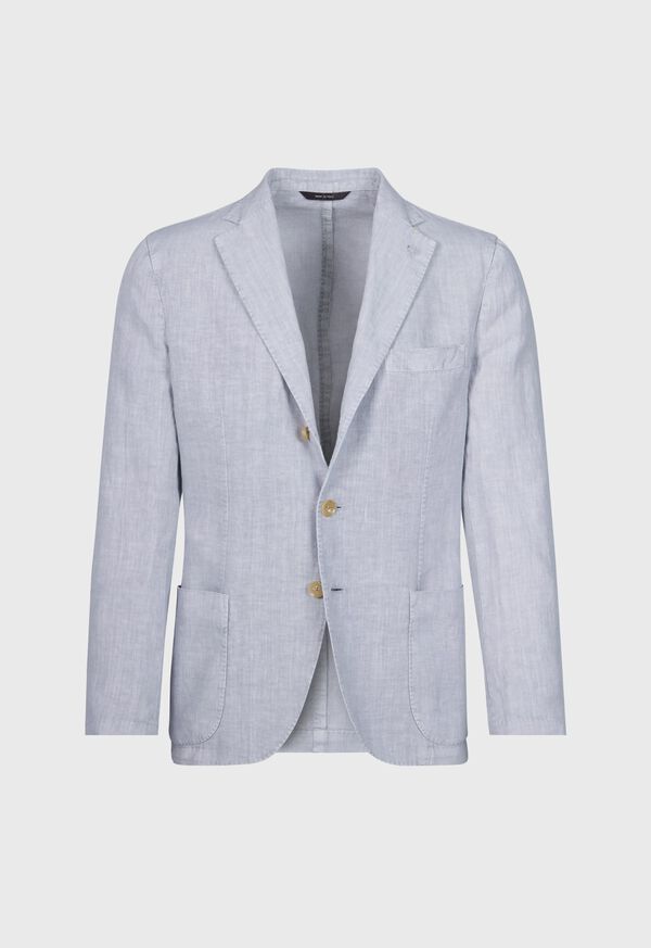 Paul Stuart Linen Garment Dyed Silver | NZ_PAUL60429