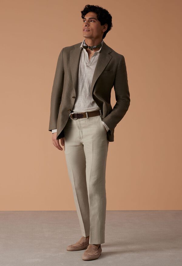 Paul Stuart Linen Solid Grey | NZ_PAUL79752