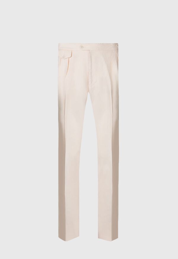 Paul Stuart Linen Washed Pleated Front Brown | NZ_PAUL16134