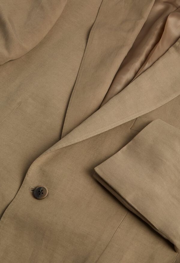 Paul Stuart Linen & Silk Phillip Khaki | NZ_PAUL87375