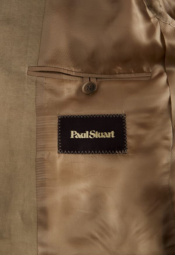 Paul Stuart Linen & Silk Phillip Khaki | NZ_PAUL87375