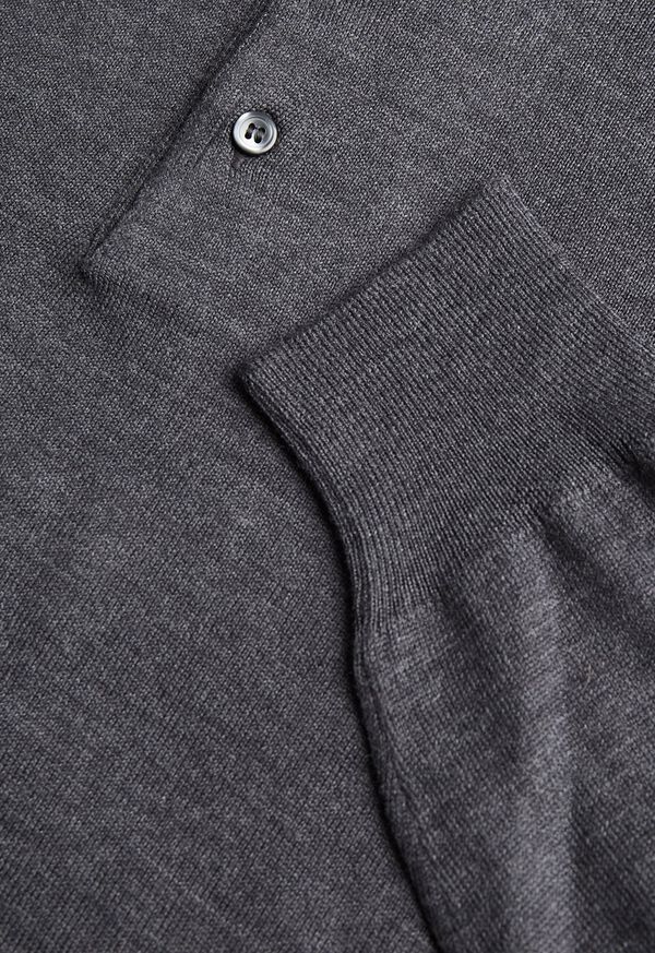 Paul Stuart Long Sleeve Merino Wool Grey | NZ_PAUL89328