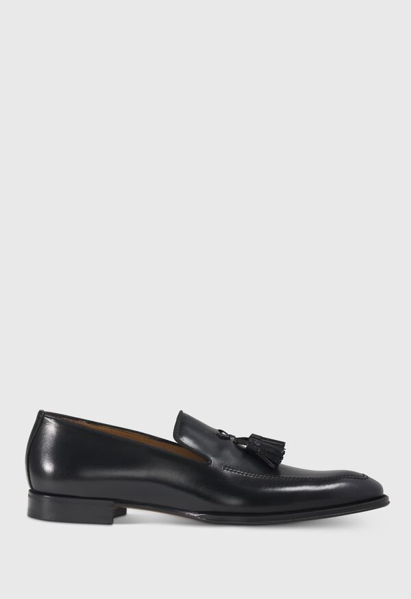 Paul Stuart Major Leather Tassel Black | NZ_PAUL23487