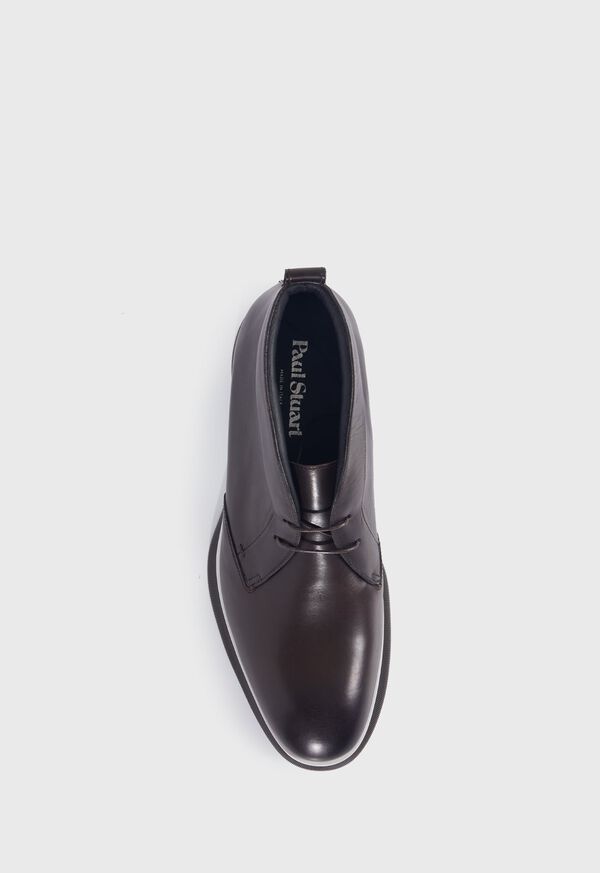 Paul Stuart Malibu Leather Chukka Dark Brown | NZ_PAUL53421