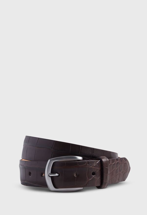 Paul Stuart Matte Alligator Brown | NZ_PAUL45808