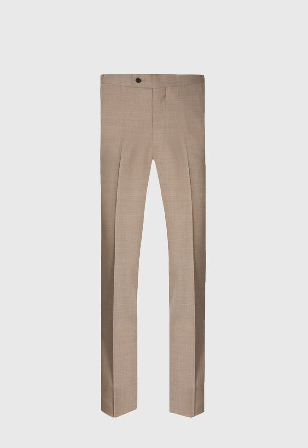 Paul Stuart Mélange Tan All Year Wool Suit Brown | NZ_PAUL52594