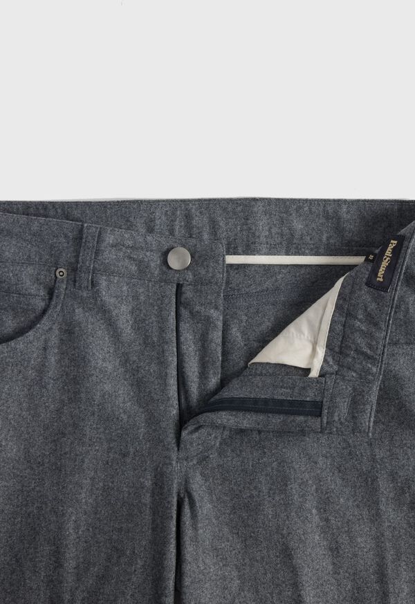 Paul Stuart Merino Wool Five Pocket Grey | NZ_PAUL56067