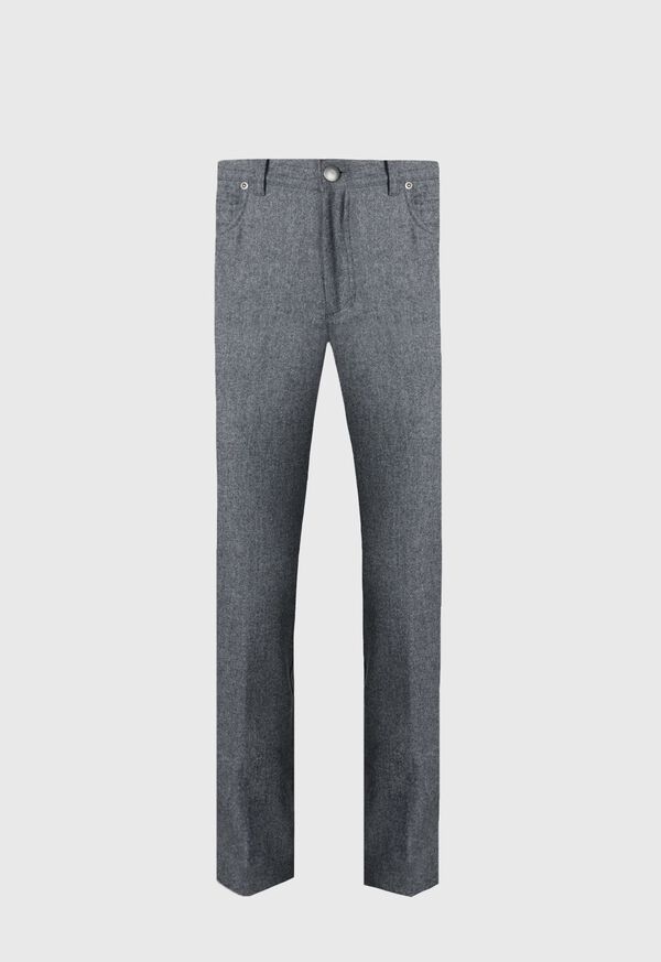 Paul Stuart Merino Wool Five Pocket Grey | NZ_PAUL56067