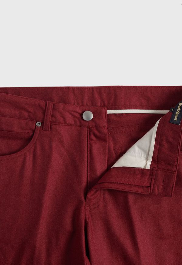 Paul Stuart Merino Wool Five Pocket Red | NZ_PAUL81004