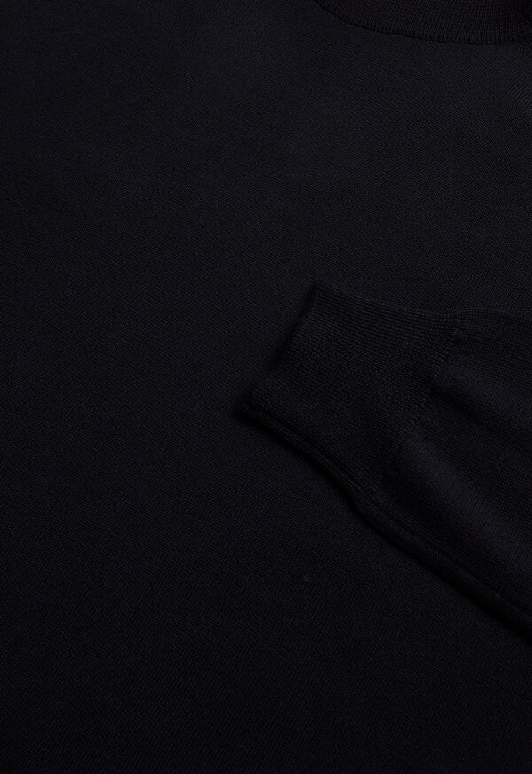 Paul Stuart Merino Wool Turtleneck Black | NZ_PAUL14511