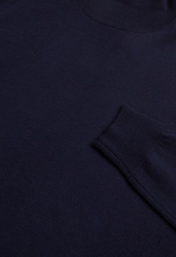 Paul Stuart Merino Wool Turtleneck Navy | NZ_PAUL96452