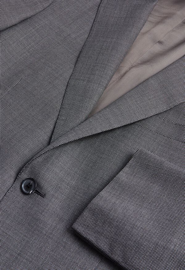 Paul Stuart Nailhead All Year Wool Grey / White | NZ_PAUL18090