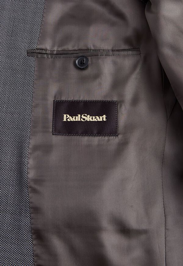 Paul Stuart Nailhead All Year Wool Grey / White | NZ_PAUL18090