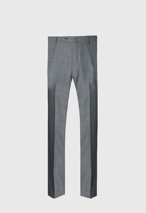 Paul Stuart Nailhead All Year Wool Grey / White | NZ_PAUL18090