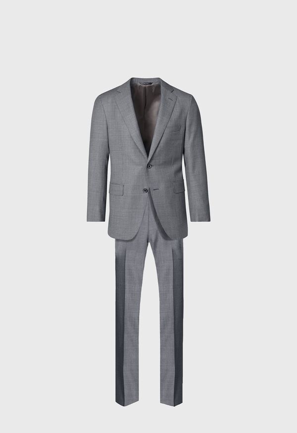 Paul Stuart Nailhead All Year Wool Grey / White | NZ_PAUL18090