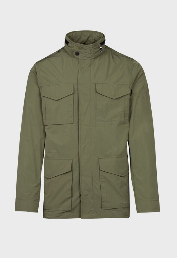 Paul Stuart Nylon Field Jacket Olive | NZ_PAUL23554